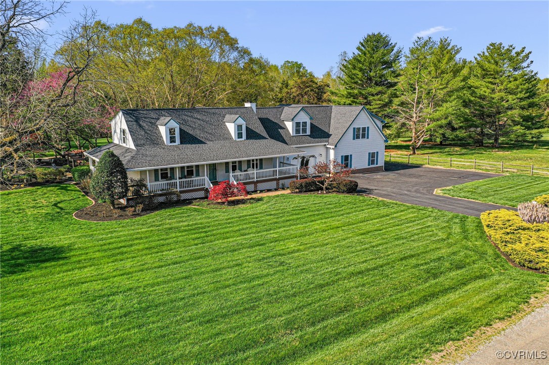 16287 Derby Ridge Road Montpelier, VA 23192 - Photo 8 of 50 New england style home featuring a front lawn, cov