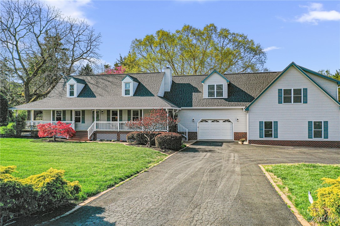16287 Derby Ridge Road Montpelier, VA 23192 - Photo 9 of 50 Cape cod home featuring a shingled roof, a porch,