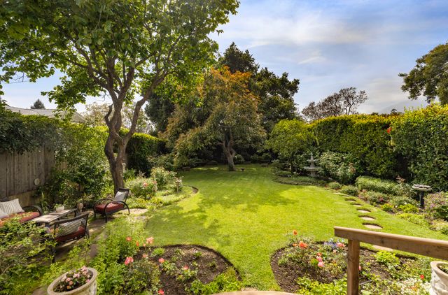 a view of swimming pool with a yard