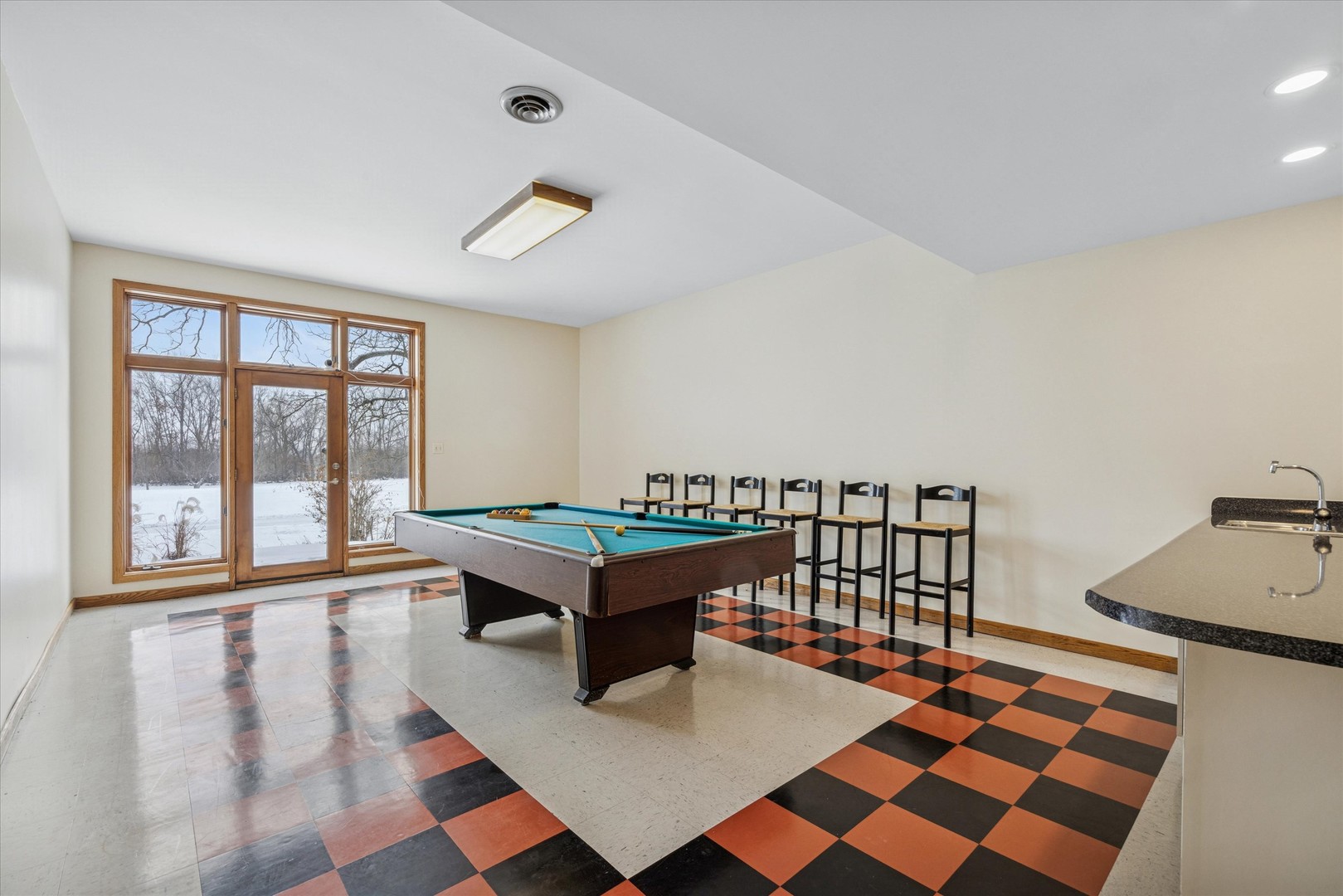 8425 Hickory Court Burr Ridge, IL 60527 - Photo 41 of 53 a room with furniture pool table and windows