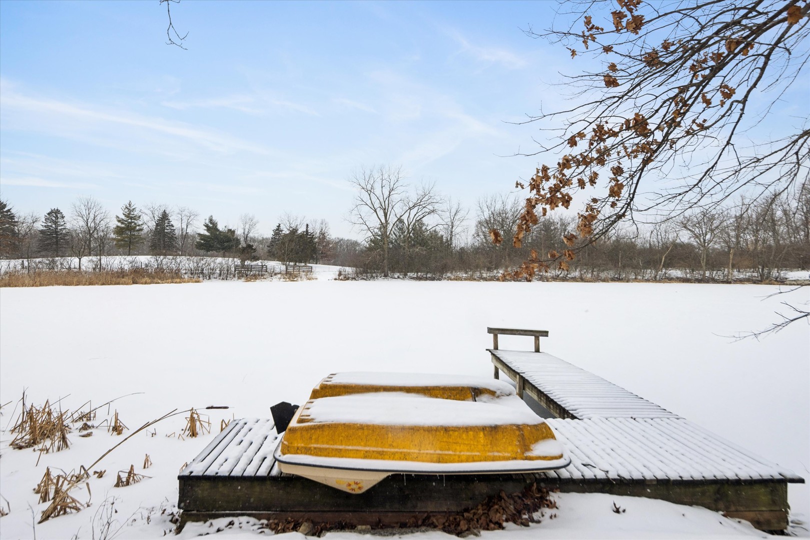 8425 Hickory Court Burr Ridge, IL 60527 - Photo 45 of 53 a view of a lake with couches and wooden floor