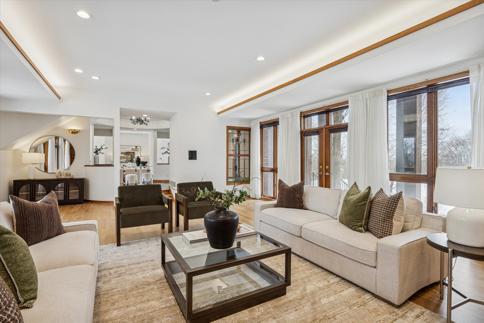 8425 Hickory Court Burr Ridge, IL 60527 - Photo 7 of 53 a living room with furniture and a large window