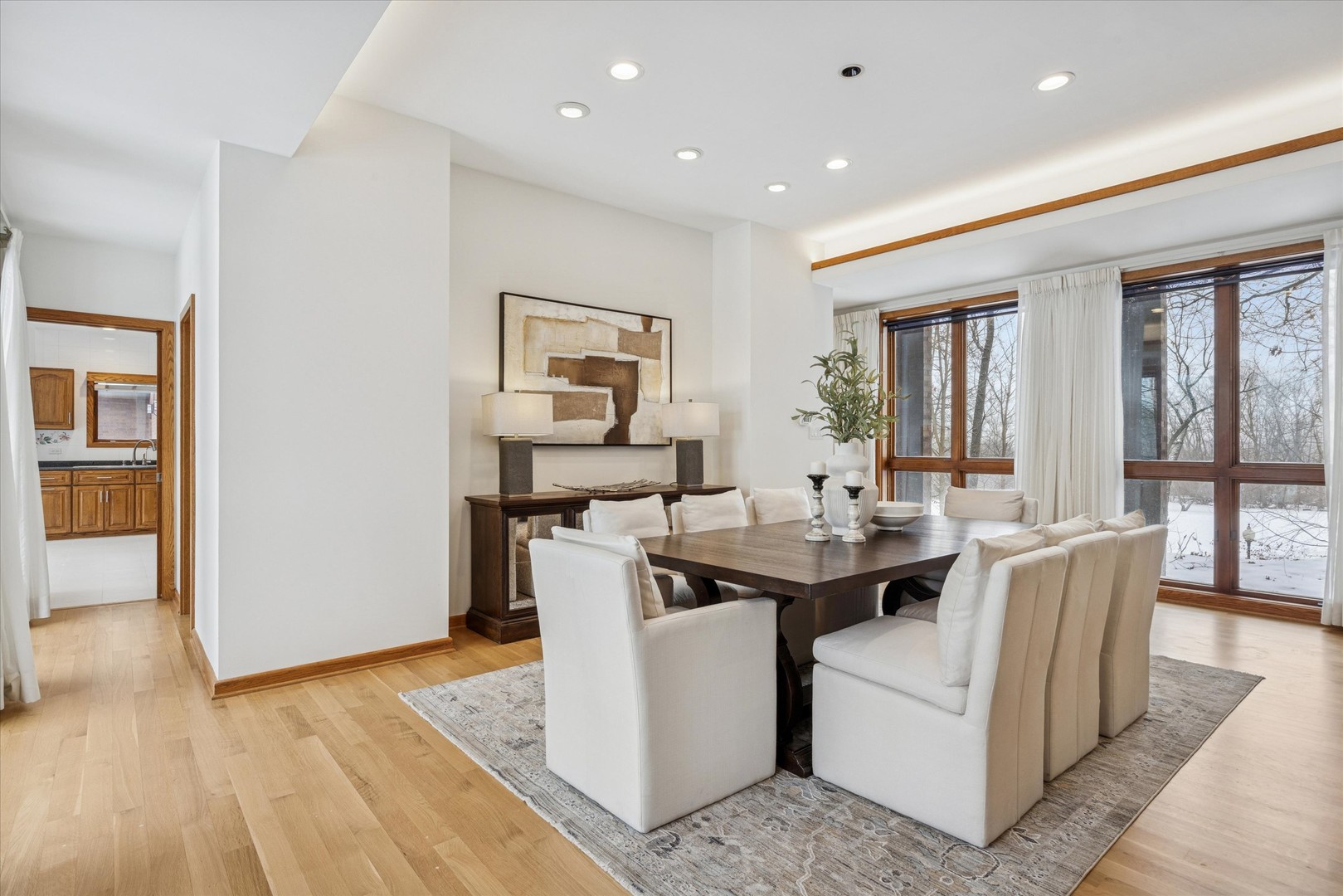 8425 Hickory Court Burr Ridge, IL 60527 - Photo 9 of 53 a view of kitchen with stainless steel appliances kitchen island sink stove and living room