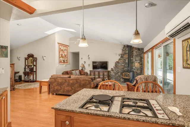 a bed room with a bed and a television