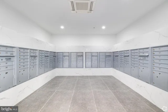 a view of a building with a street