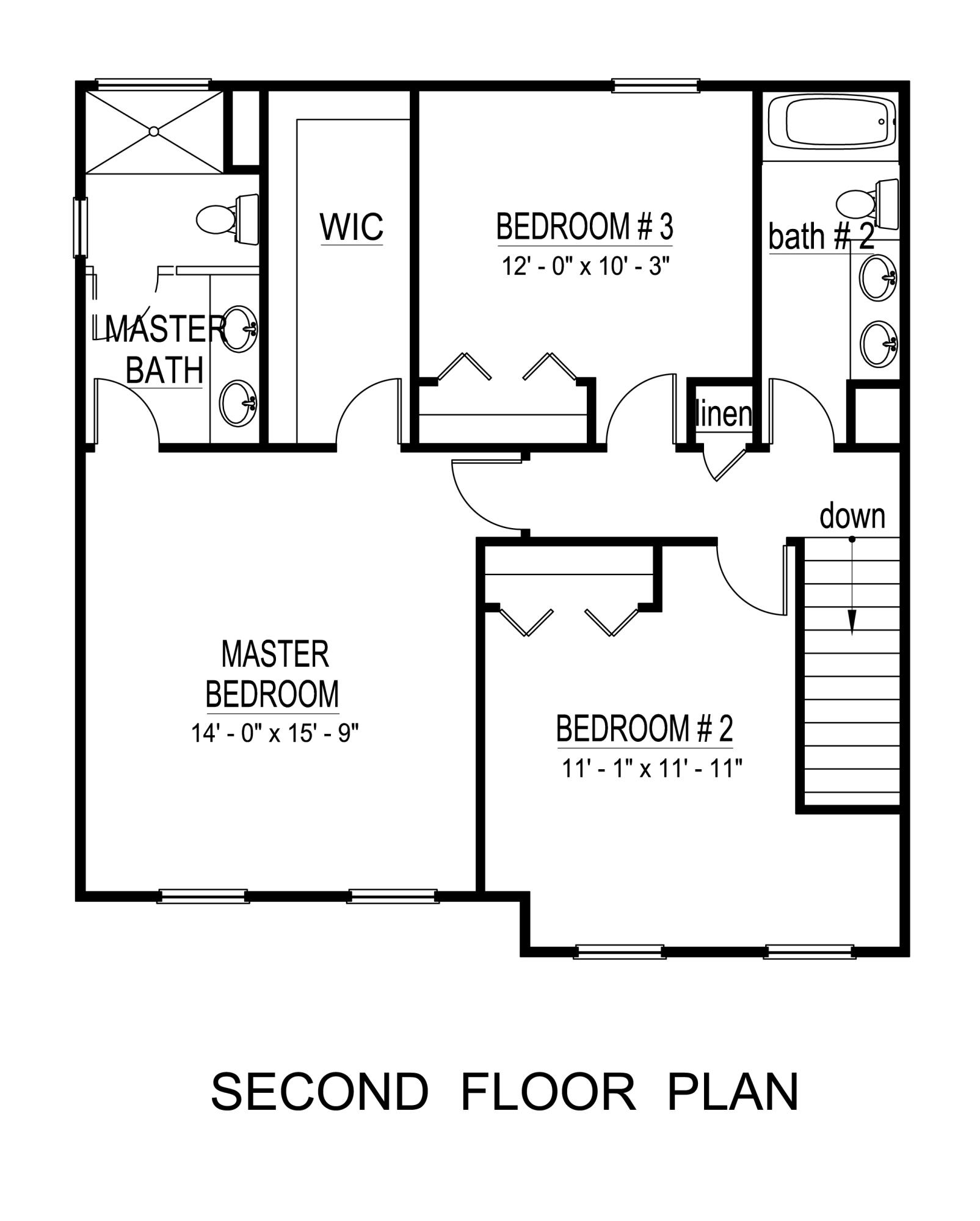 1790 Connors Run Salem, VA 24153 - Photo 3 of 3 8 - Fredericksburg Second Floor Plan