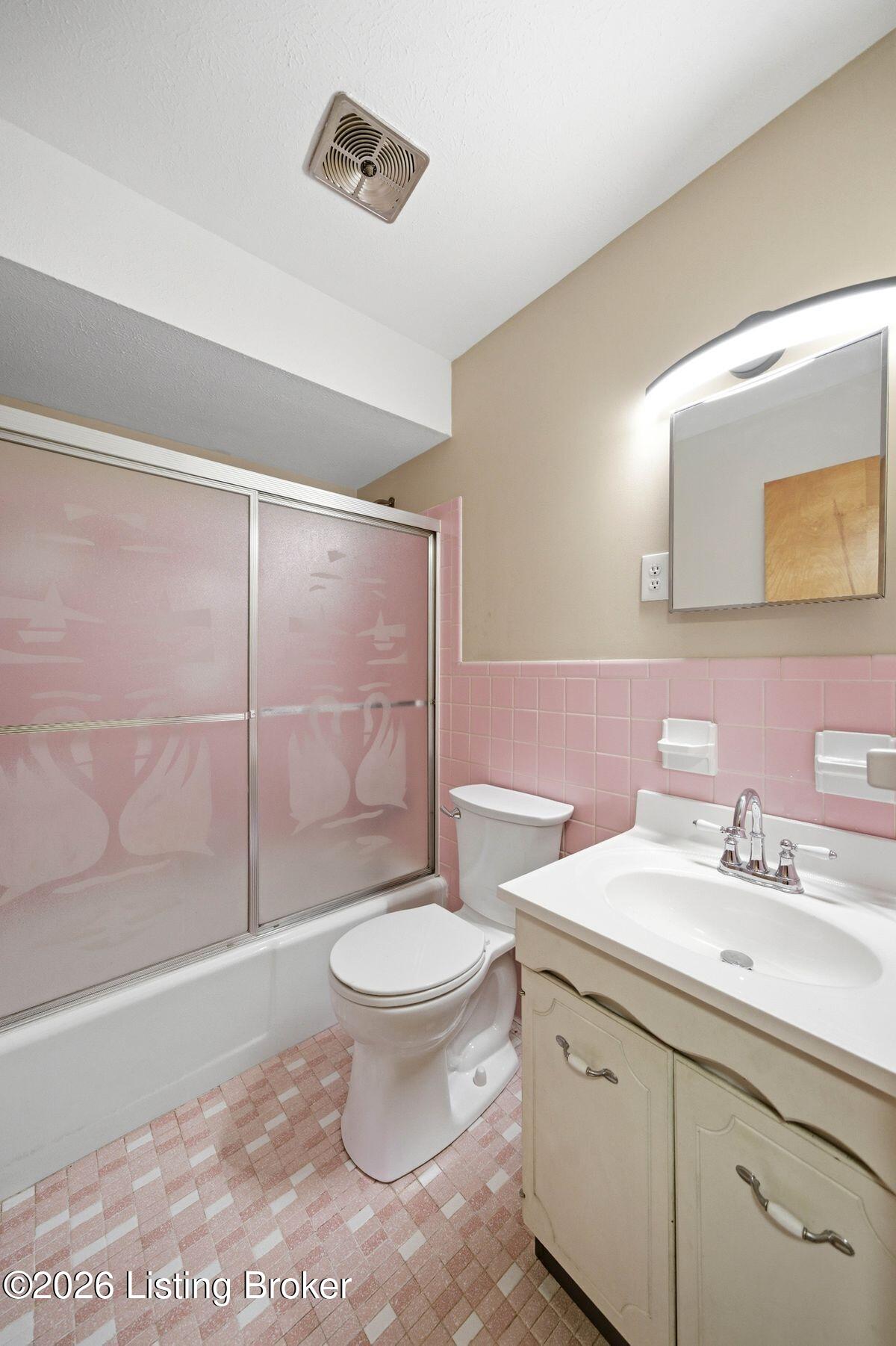 5503 Beth Road Louisville, KY 40219 - Photo 18 of 39 Tiled flooring, new LED light above mirror