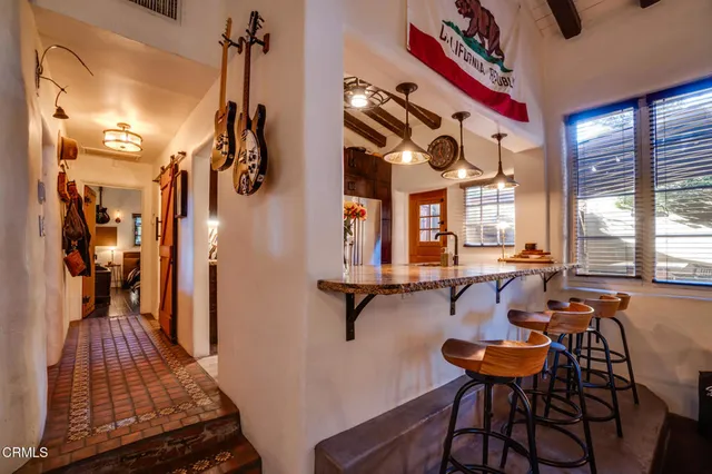 a outdoor living space with furniture