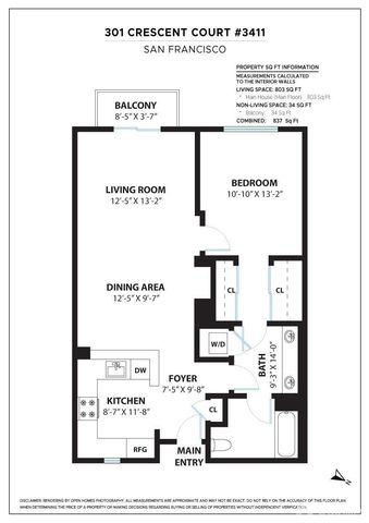 $541,000 | 301 Crescent Court, Unit 3411, San Francisco, CA 94134