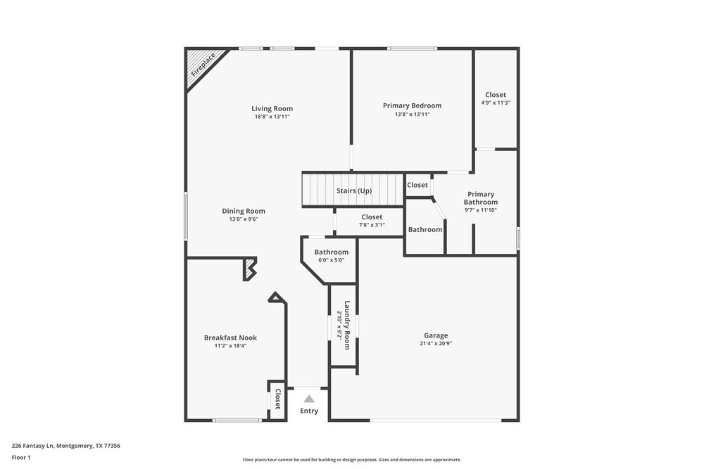 226 Fantasy Lane Montgomery, TX 77356 - Photo 3 of 17 a picture of a floor plan