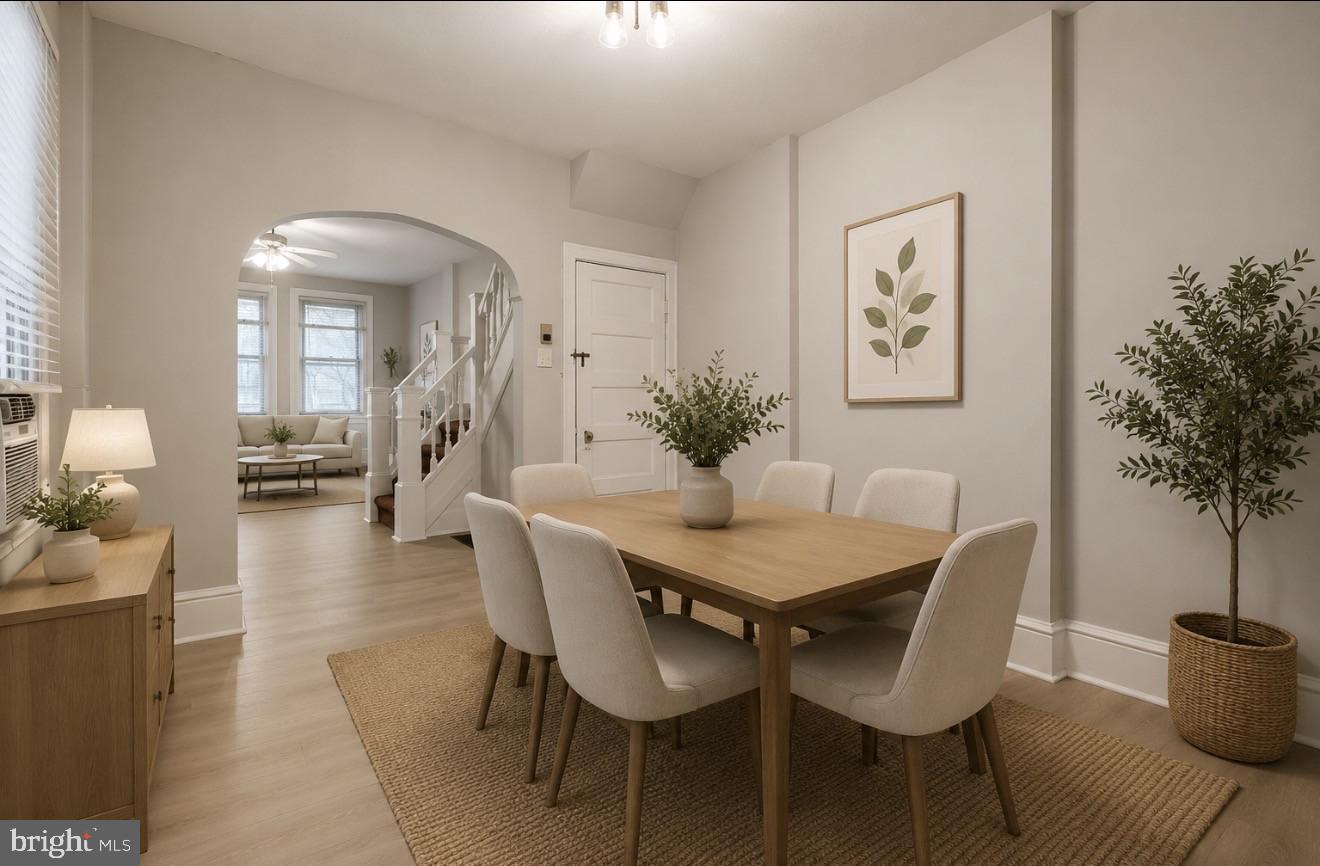 4817 Ridge Avenue Philadelphia, PA 19129 - Photo 5 of 34 a view of a dining room with furniture and wooden floor