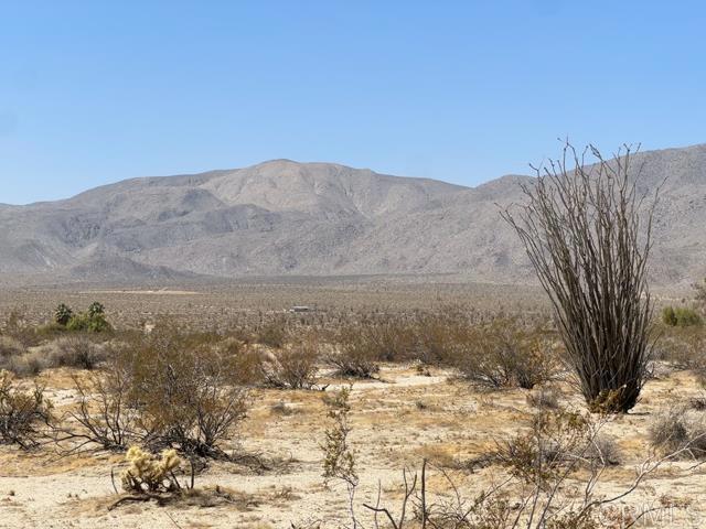 0 Rango Way Borrego Springs, CA 92004 - Photo 3 of 6 a view of a dry yard with mountains in the background