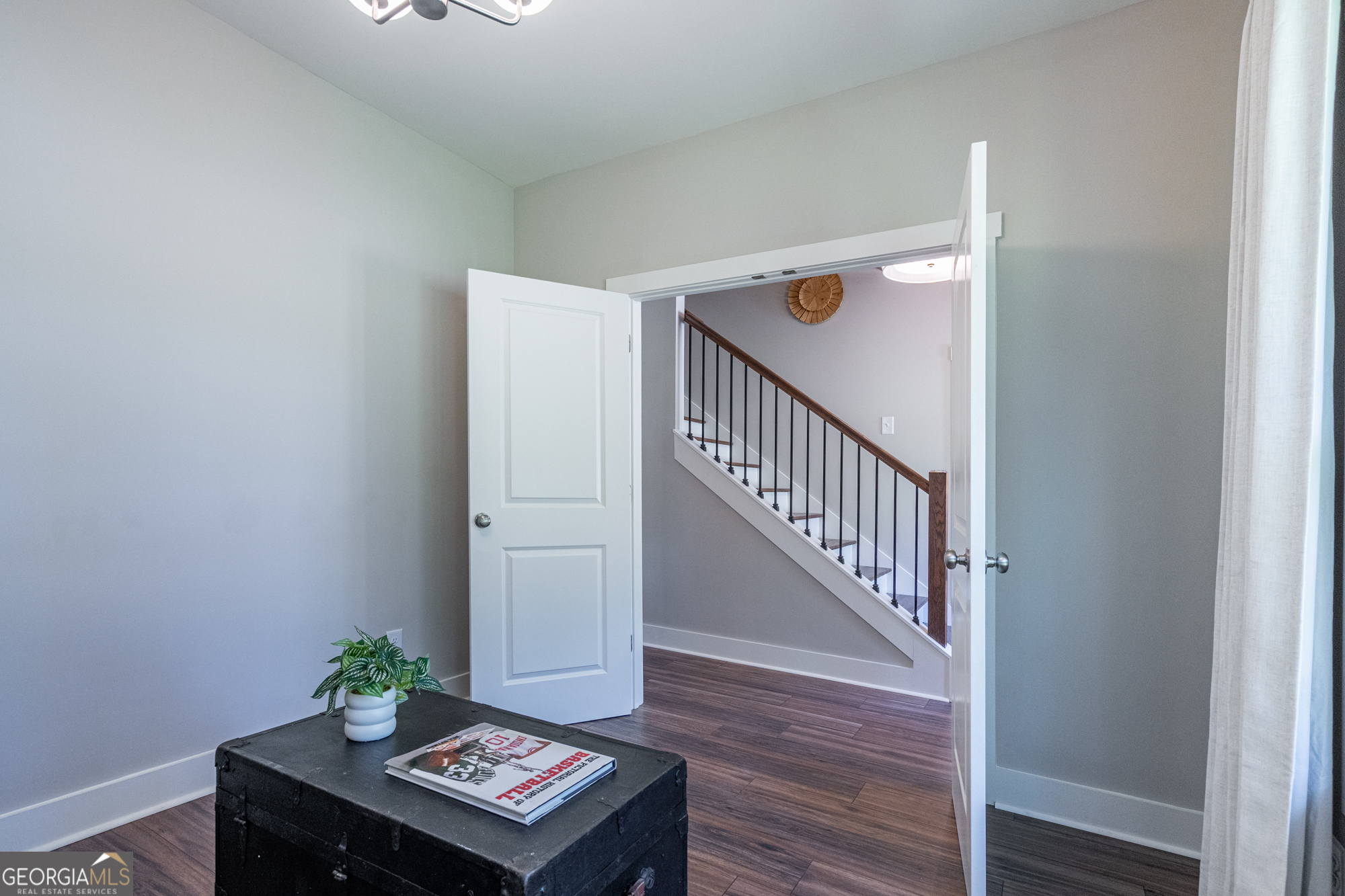 143 Old Alabama Road Southeast Emerson, GA 30137 - Photo 17 of 48 a view of a hallway with wooden floor and door