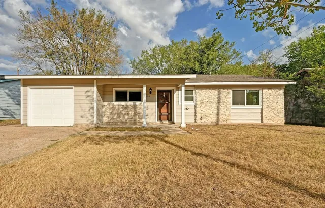 front view of a house with a outdoor space