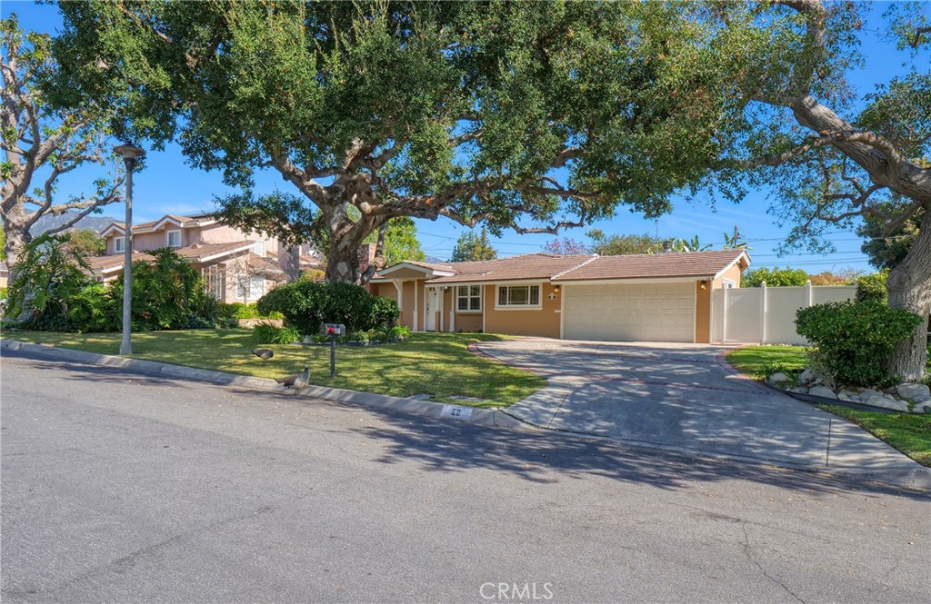 22 Cabrillo Road Arcadia, CA 91007 - Photo 1 of 1 a front view of a house with a garden and trees