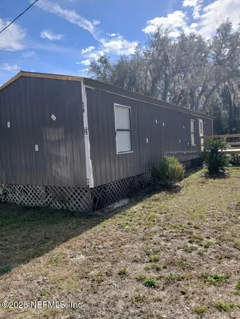 a backyard of a house