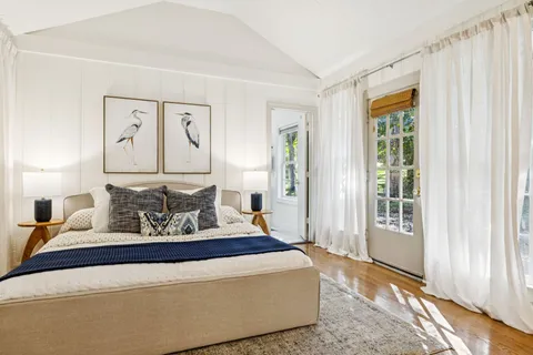 a outdoor living space with furniture