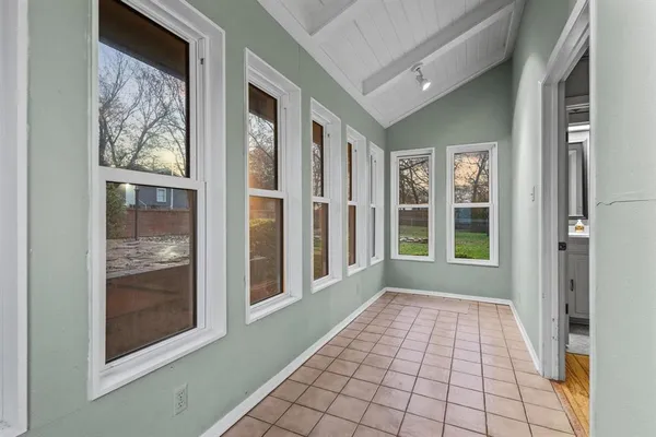 a view of an entryway of a house