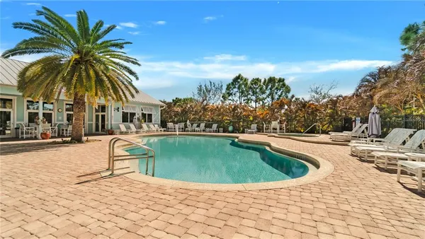 a view of outdoor space yard swimming pool and patio