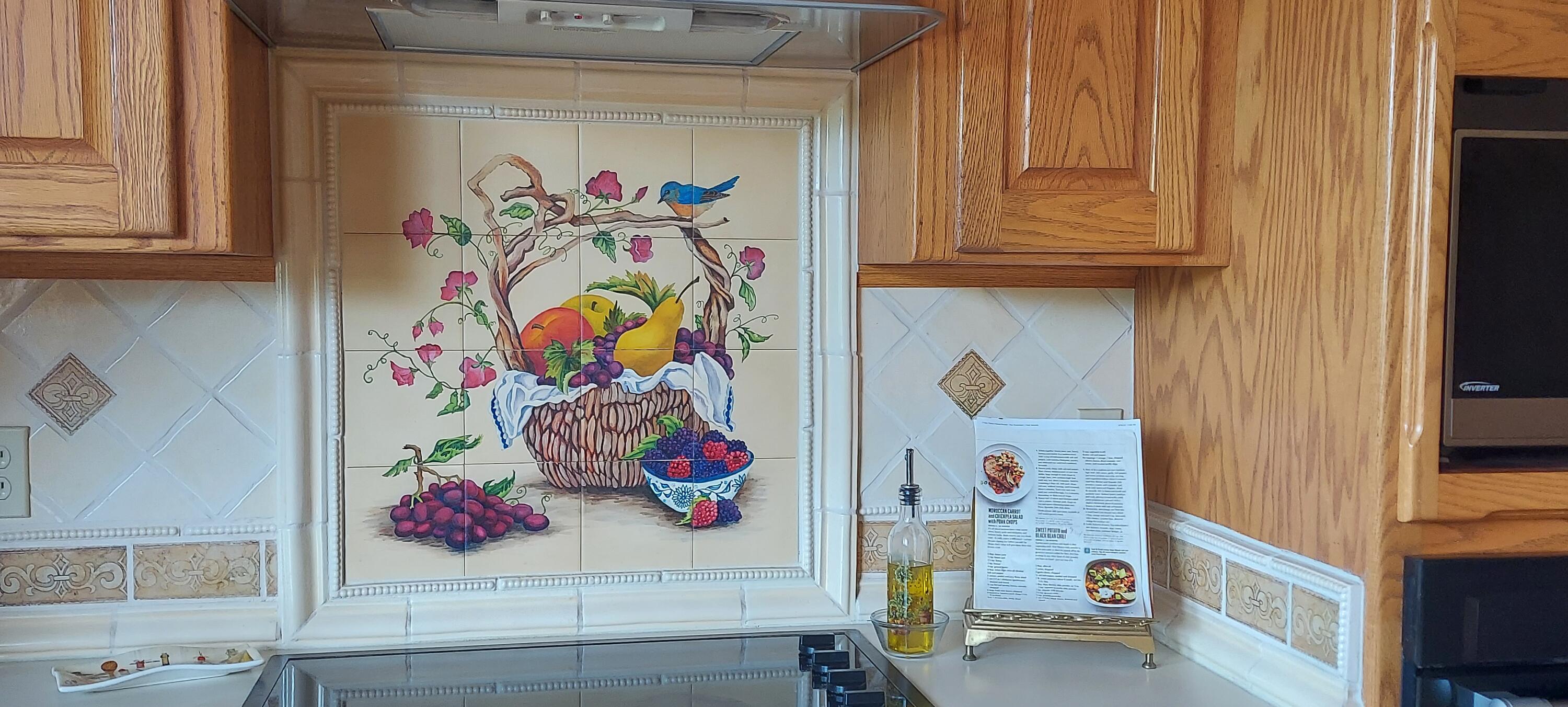 4780 Leonard Road Grants Pass, OR 97527 - Photo 13 of 60 Hand painted backsplash
