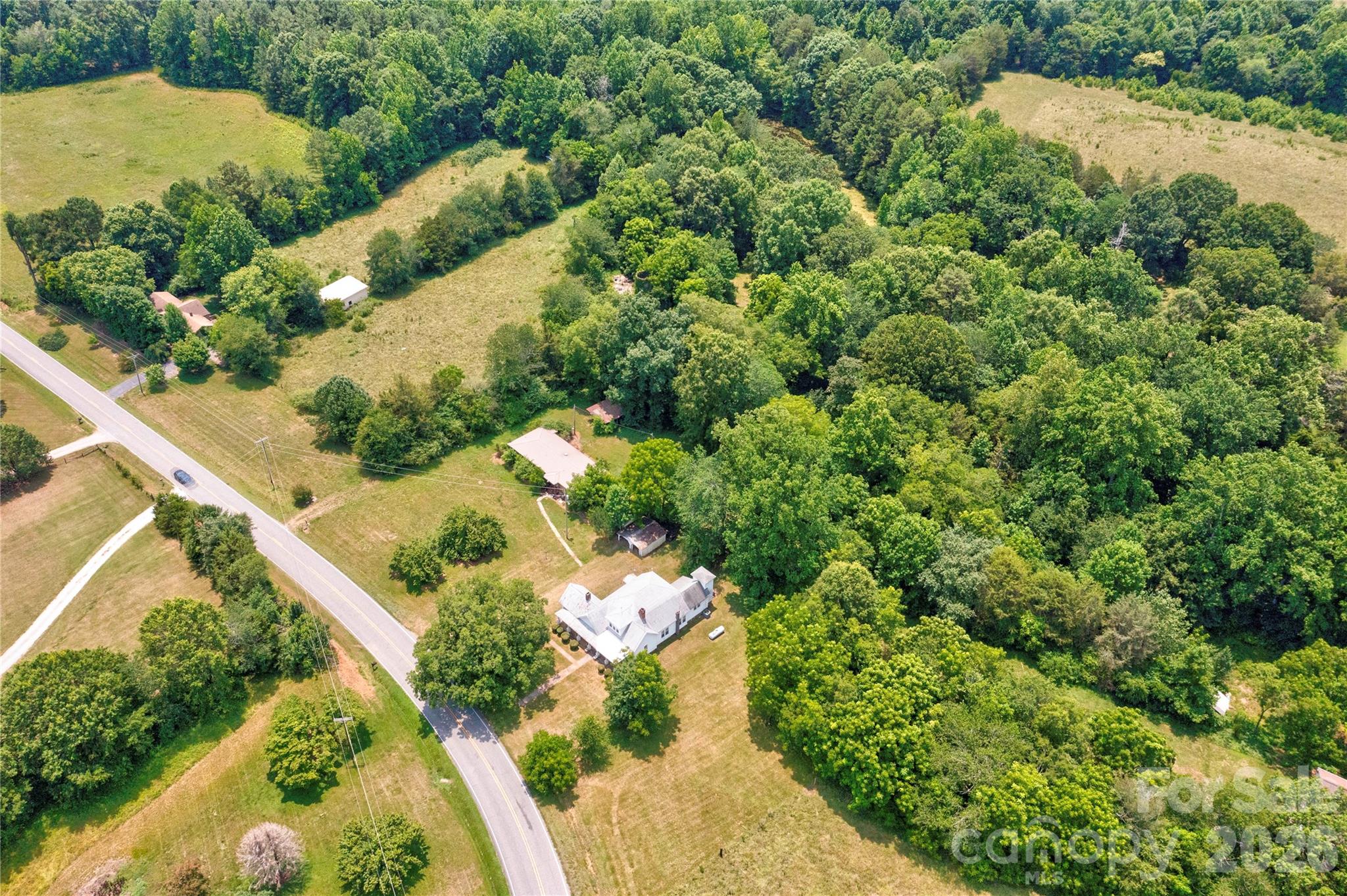 1813 St Marks Church Road Crouse, NC 28033 - Photo 16 of 22 an aerial view of a house with a yard