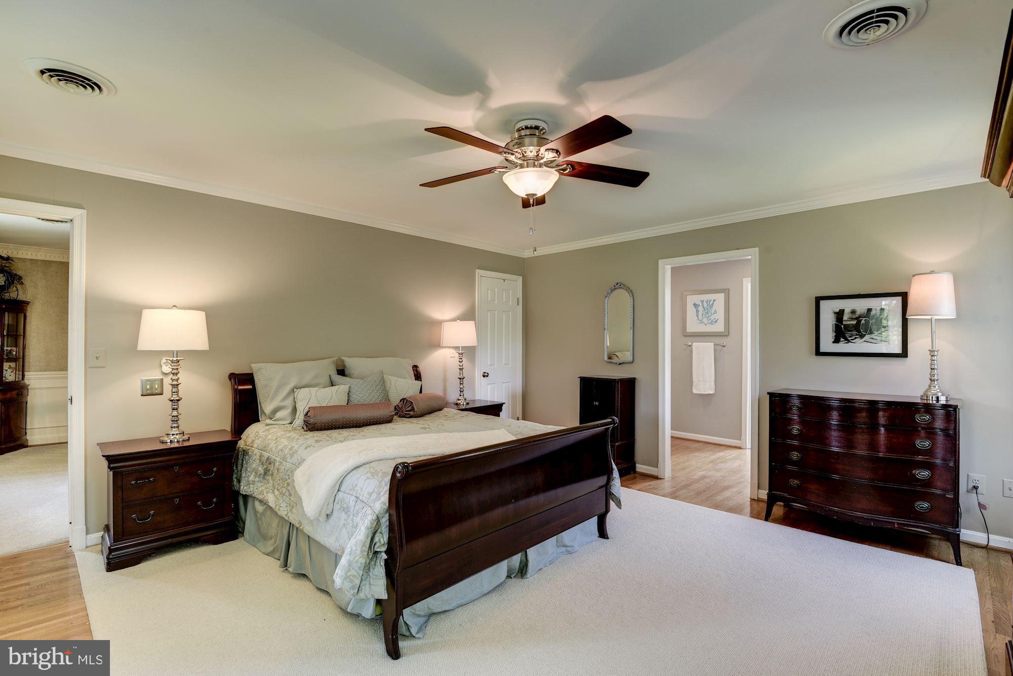6 Beall Spring Court Potomac, MD 20854 - Photo 26 of 54 Ceiling Fan and Crown Molding