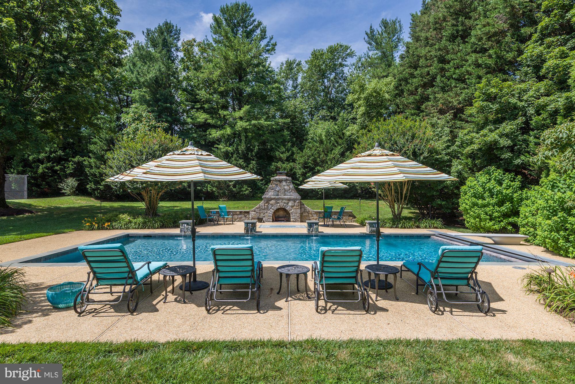 6 Beall Spring Court Potomac, MD 20854 - Photo 46 of 54 Flat Yard behind pool