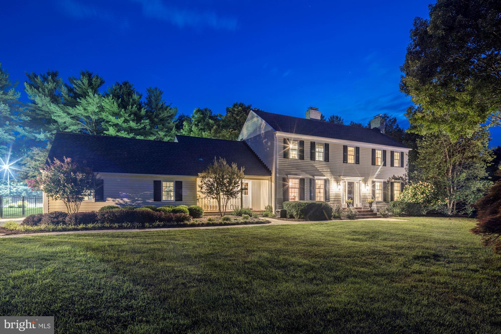 6 Beall Spring Court Potomac, MD 20854 - Photo 50 of 54 Night View with Outdoor Lighting