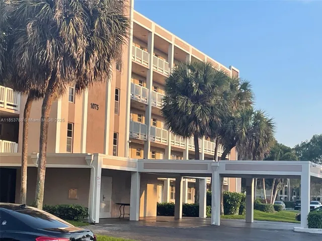 a front view of a building