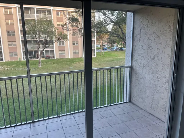 a view of a balcony