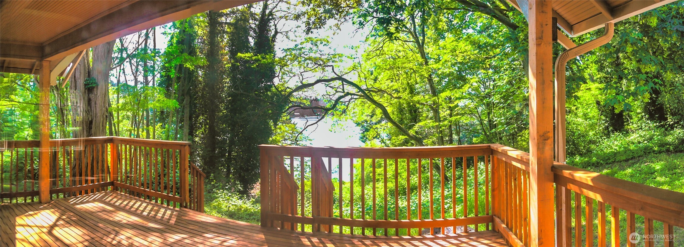 6810 Northeast Bergman Road Bainbridge Island, WA 98110 - Photo 4 of 24 a view of a street from a balcony
