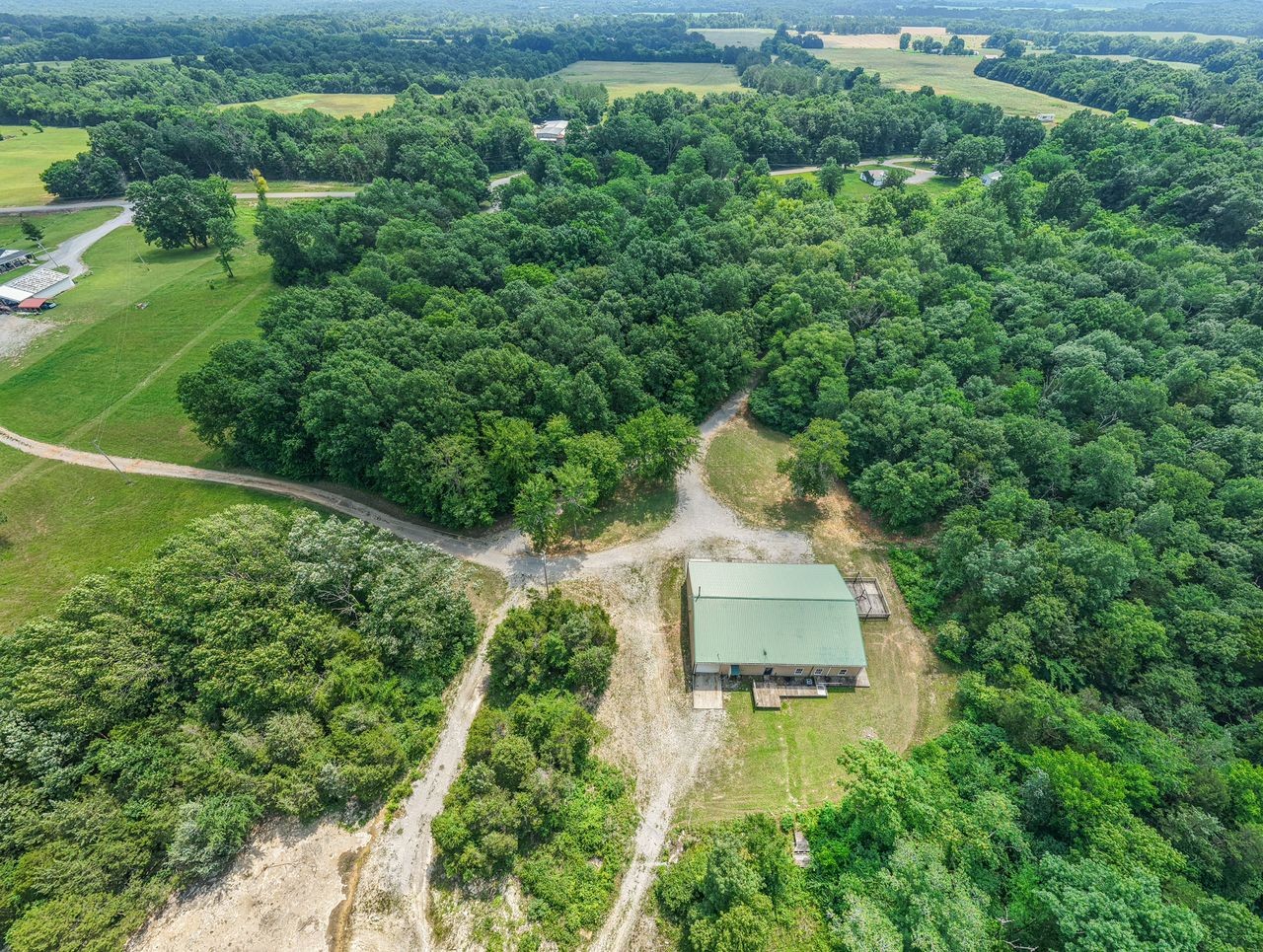 417 Haskins Chapel Road Lewisburg, TN 37091 - Photo 3 of 27 an aerial view of a house with a yard