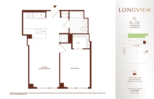 $4,285 | 380 4th Avenue, Unit 9L | Gowanus