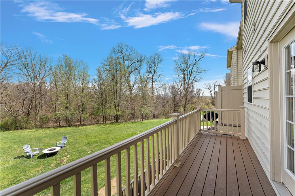 1203 Pointe View Drive Mars, PA 16046 - Photo 20 of 50 a view of a balcony with wooden floor and fence