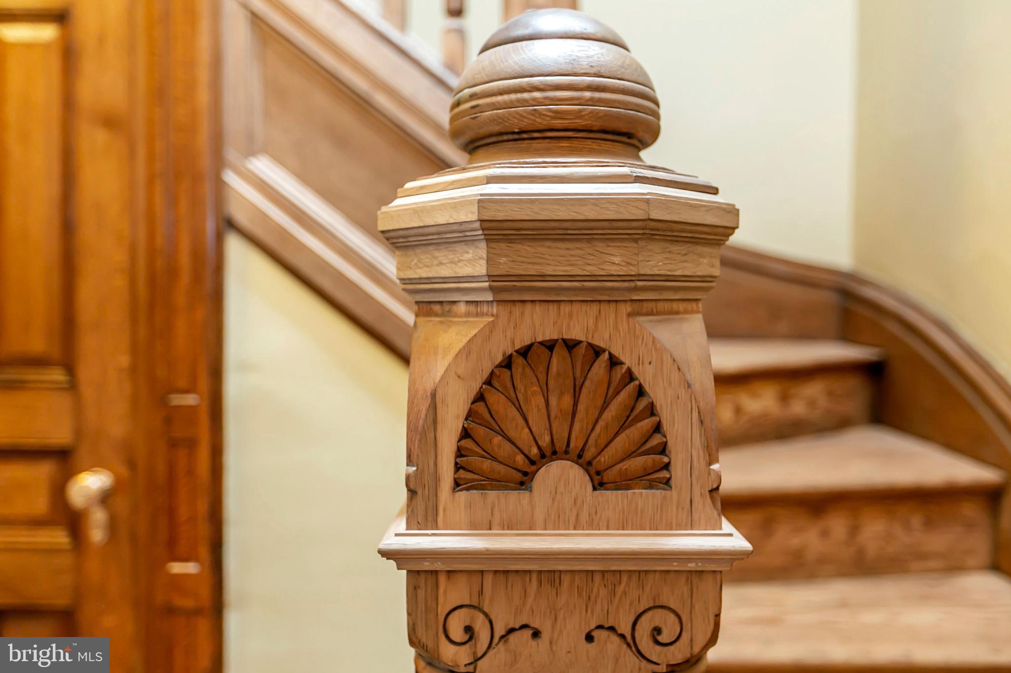 1931 St Paul Street Baltimore, MD 21218 - Photo 9 of 58 Detail of newel post