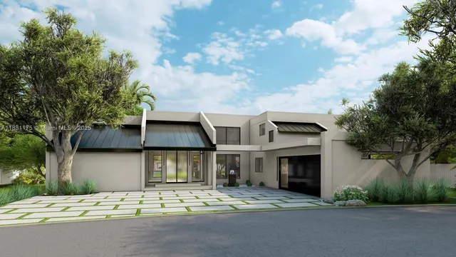 a front view of a house with yard