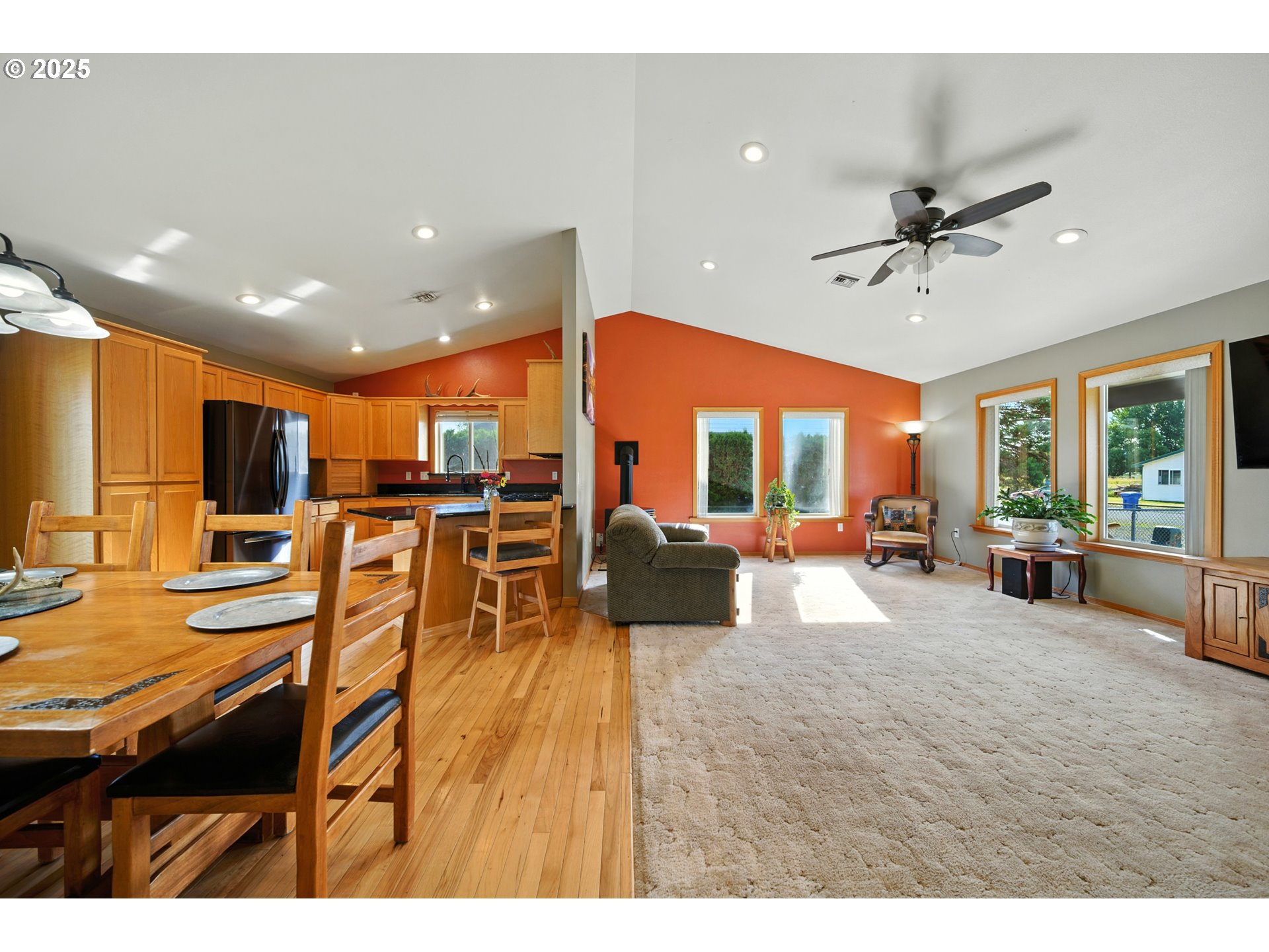 257 West Lincoln Street Athena, OR 97813 - Photo 13 of 37 a living room with furniture kitchen view and a large window