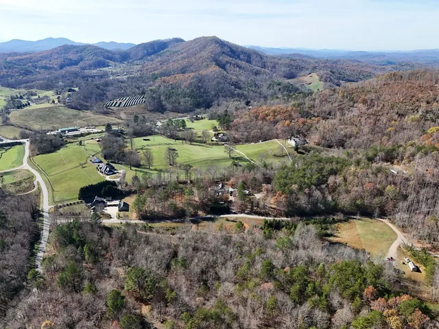 a view of a lush green field