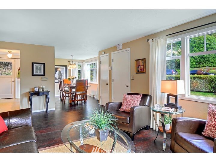 5326 South Hazel Street Seattle, WA 98178 - Photo 2 of 13 a living room with furniture and wooden floor