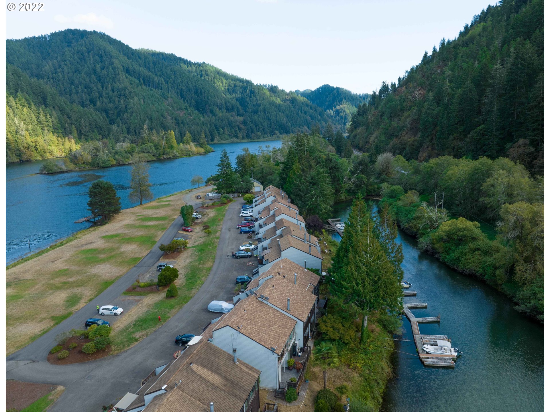 43605 Highway 38, Unit 24 Reedsport, OR 97467 - Photo 6 of 27 an aerial view of a house with mountain view
