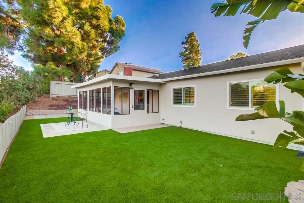 4793 54th Street San Diego, CA 92115 - Photo 57 of 74 a view of a house with a backyard porch and sitting area