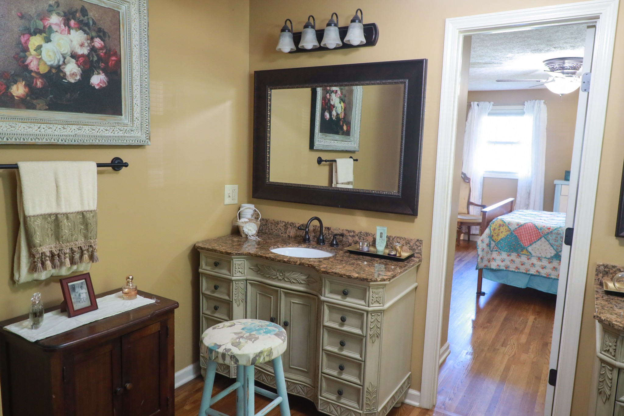 12354 Owens Chapel Road Springfield, TN 37172 - Photo 25 of 51 a living room with furniture and a wooden floor