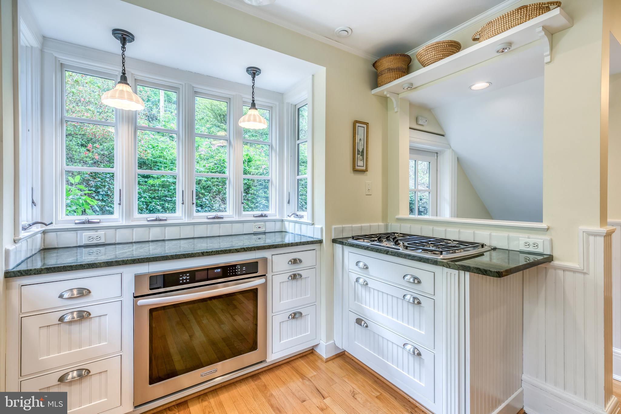 315 Edgevale Road Baltimore, MD 21210 - Photo 14 of 46 Kitchen opens to rear stone terrace