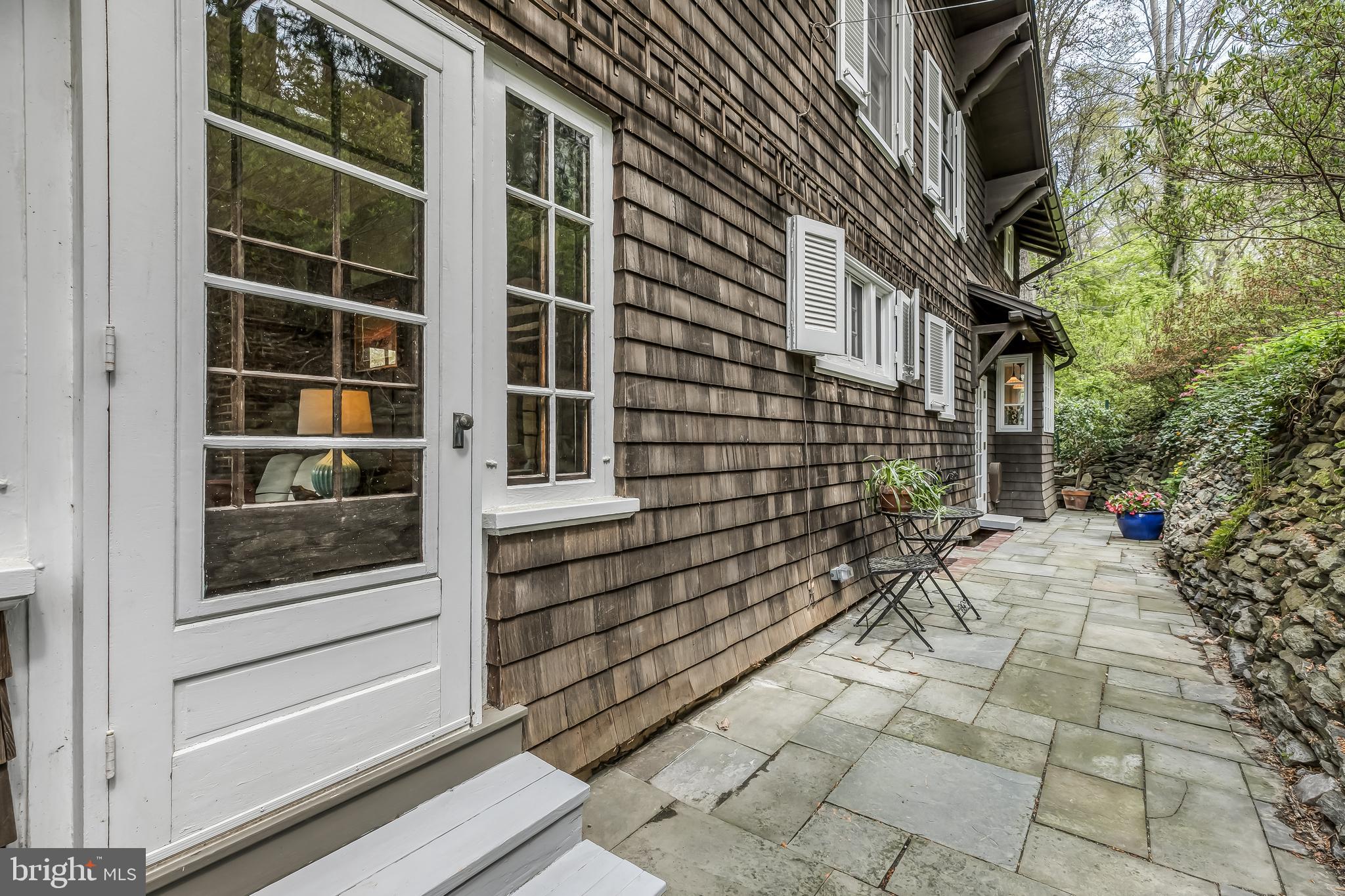 315 Edgevale Road Baltimore, MD 21210 - Photo 22 of 46 Rear stone terrace