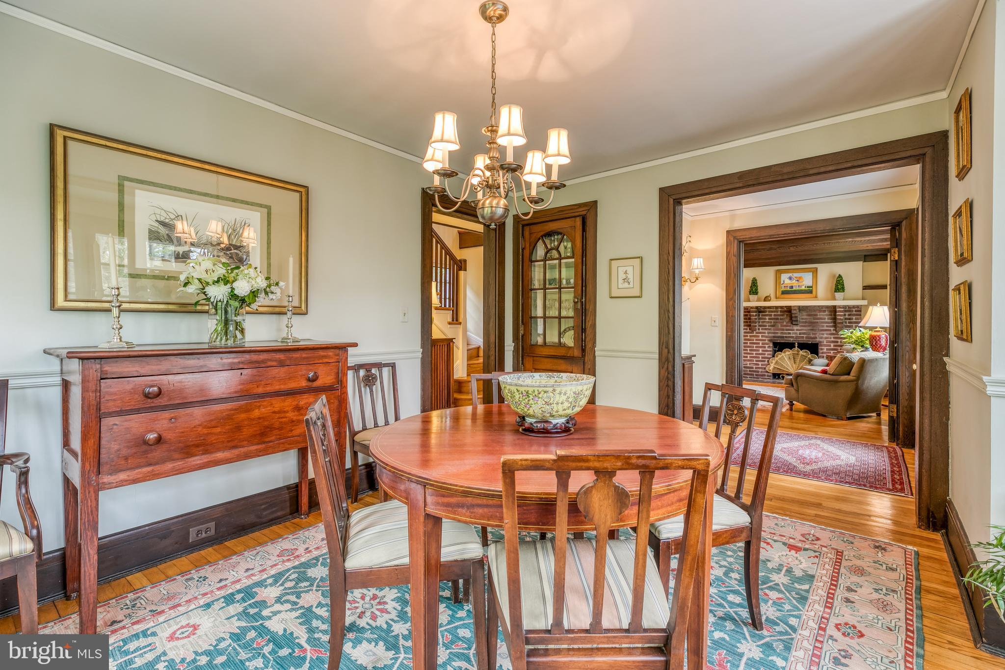 315 Edgevale Road Baltimore, MD 21210 - Photo 10 of 46 Dining Room with wood flooring and crown molding