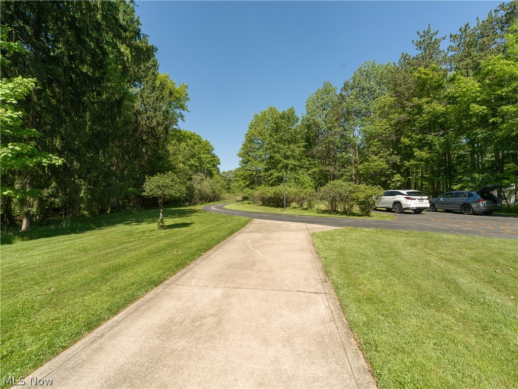8745 Broadview Road Broadview Heights, OH 44147 - Photo 37 of 49 Concrete driveway extending into a paved road, bordered by expansive green lawns and mature trees
