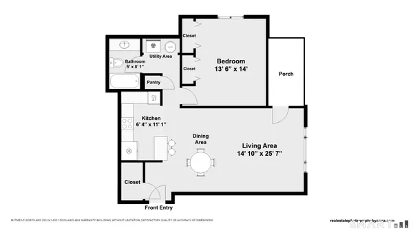 $1,950 | 2980 Madison Avenue, Unit C, Bridgeport, CT 06606