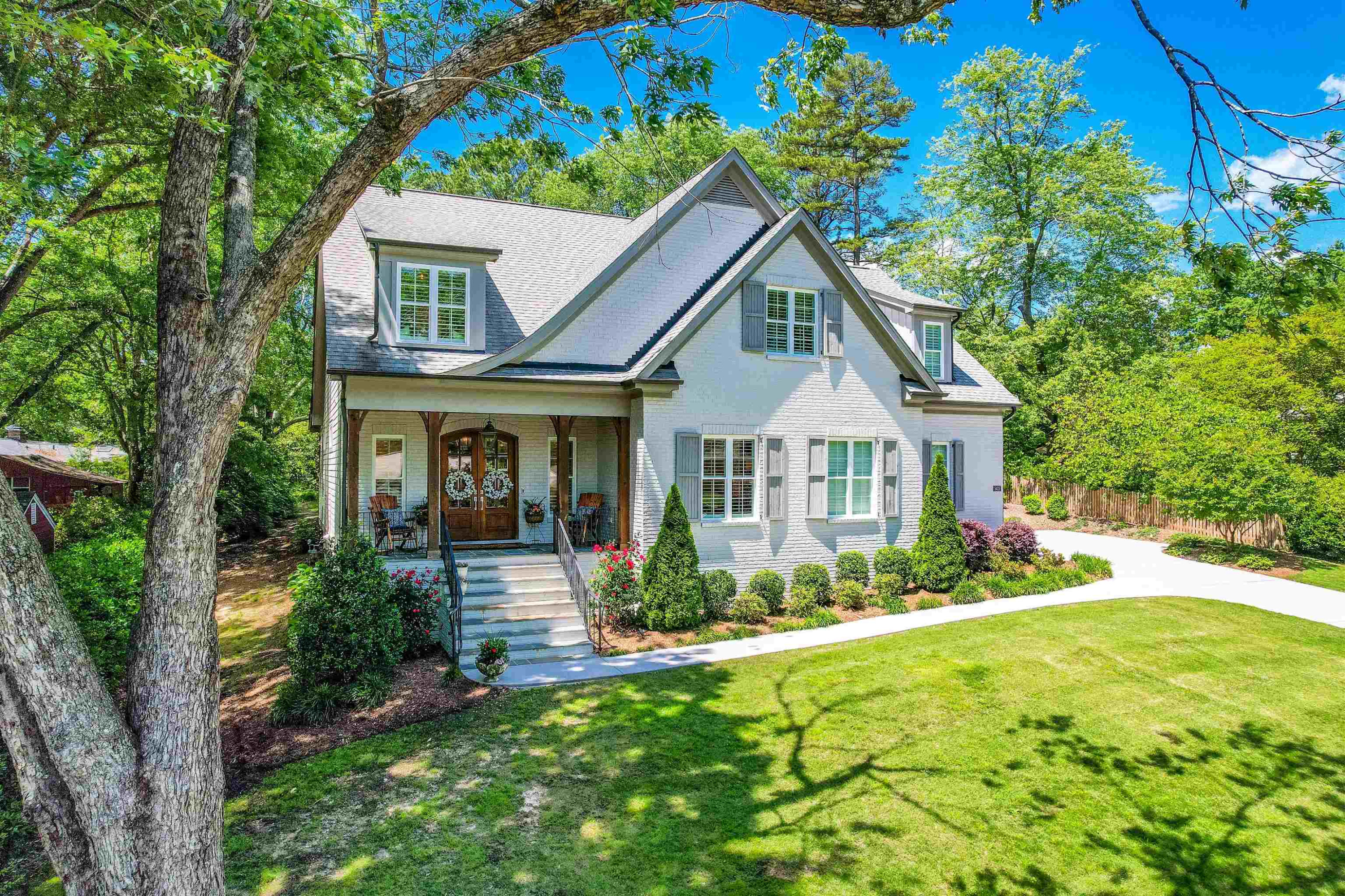 5405 Overlook Drive Raleigh, NC 27609 - Photo 3 of 57 a front view of a house with garden