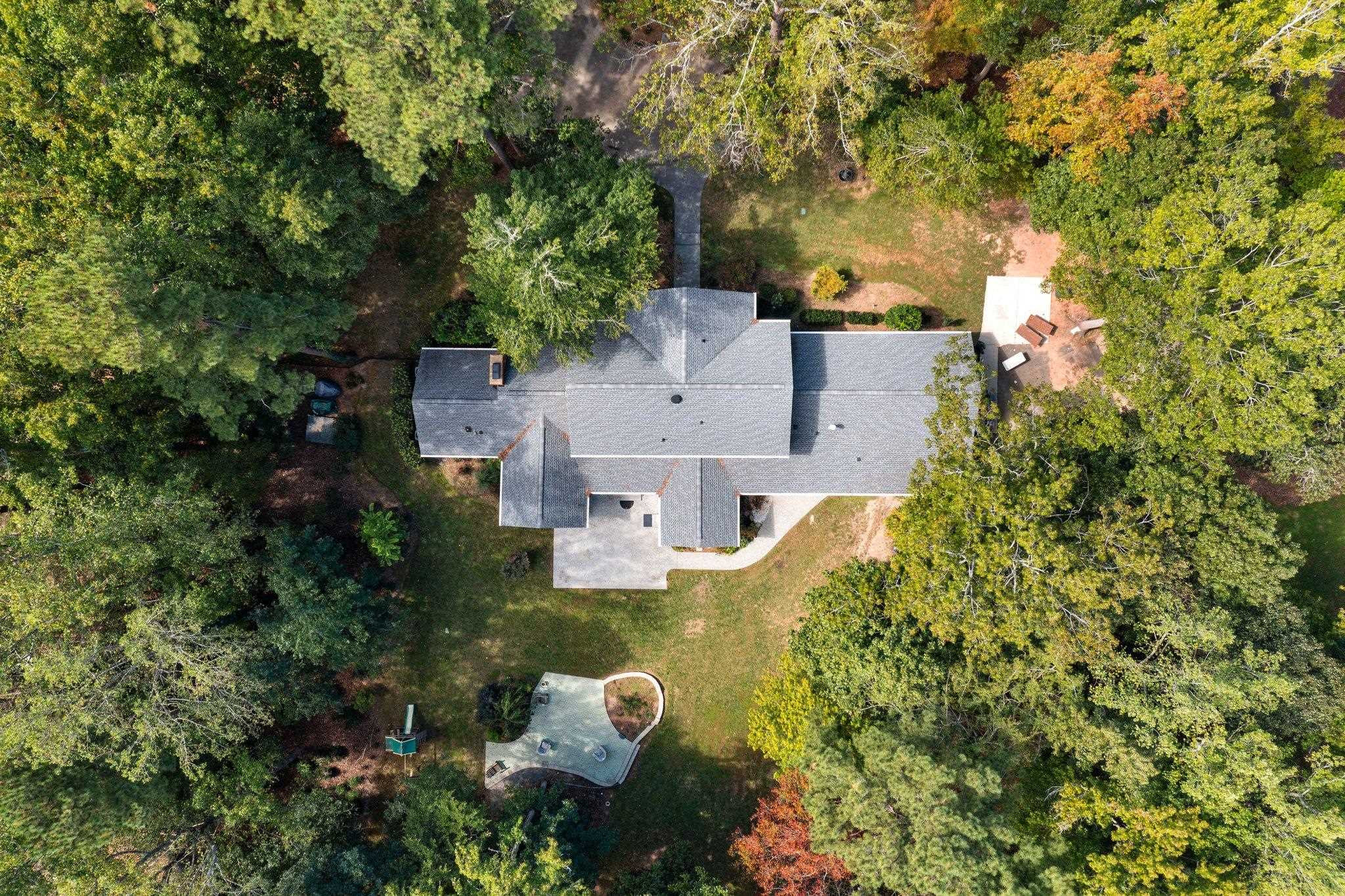 5308 Craig Road Durham, NC 27712 - Photo 9 of 46 an aerial view of a house with a yard
