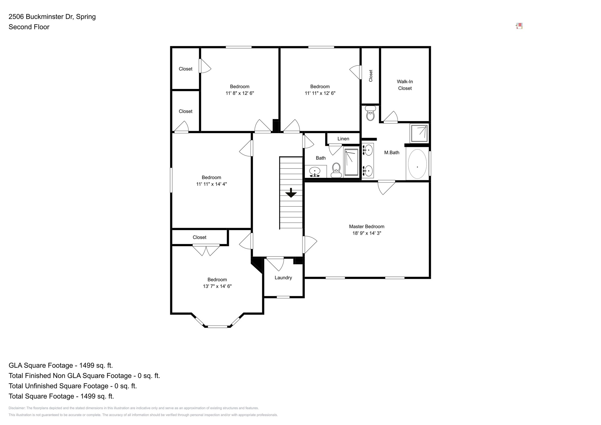 2506 Buckminster Drive Spring, TX 77386 - Photo 22 of 22 a picture of a floor plan